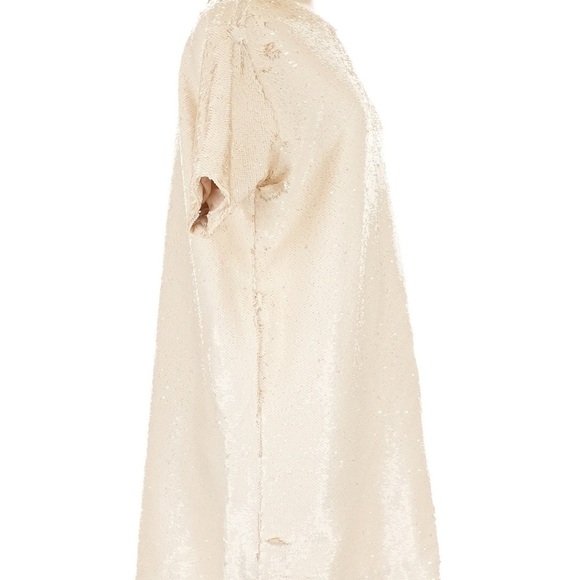 The Frankie Shop New Cream Sequin Mini Dress Riley Large - Picture 5 of 11